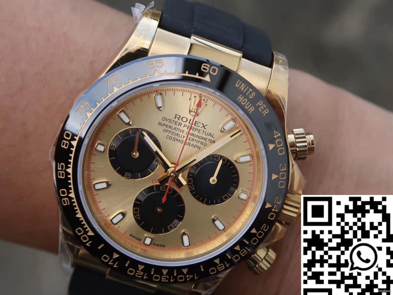 V6 Rolex Black Daytona Yellow Cosmograph 116518ln JH Gold Factory Chronograph 0501